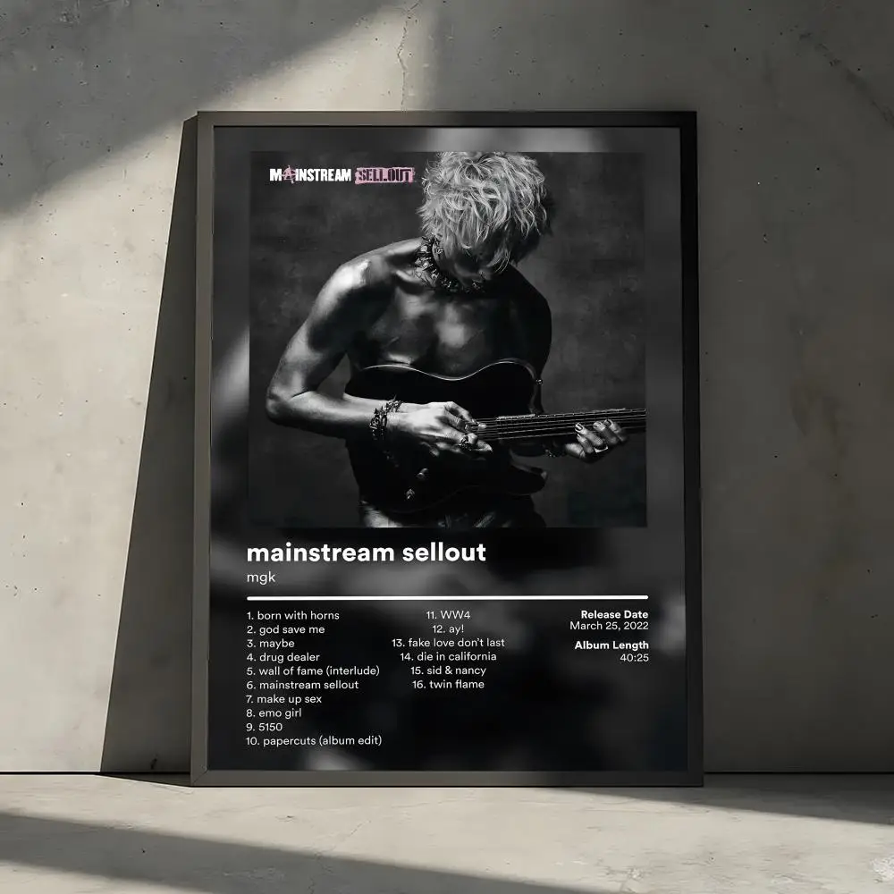 mainstream sellout Album - Mgk Machine Gun Kelly Wall Art