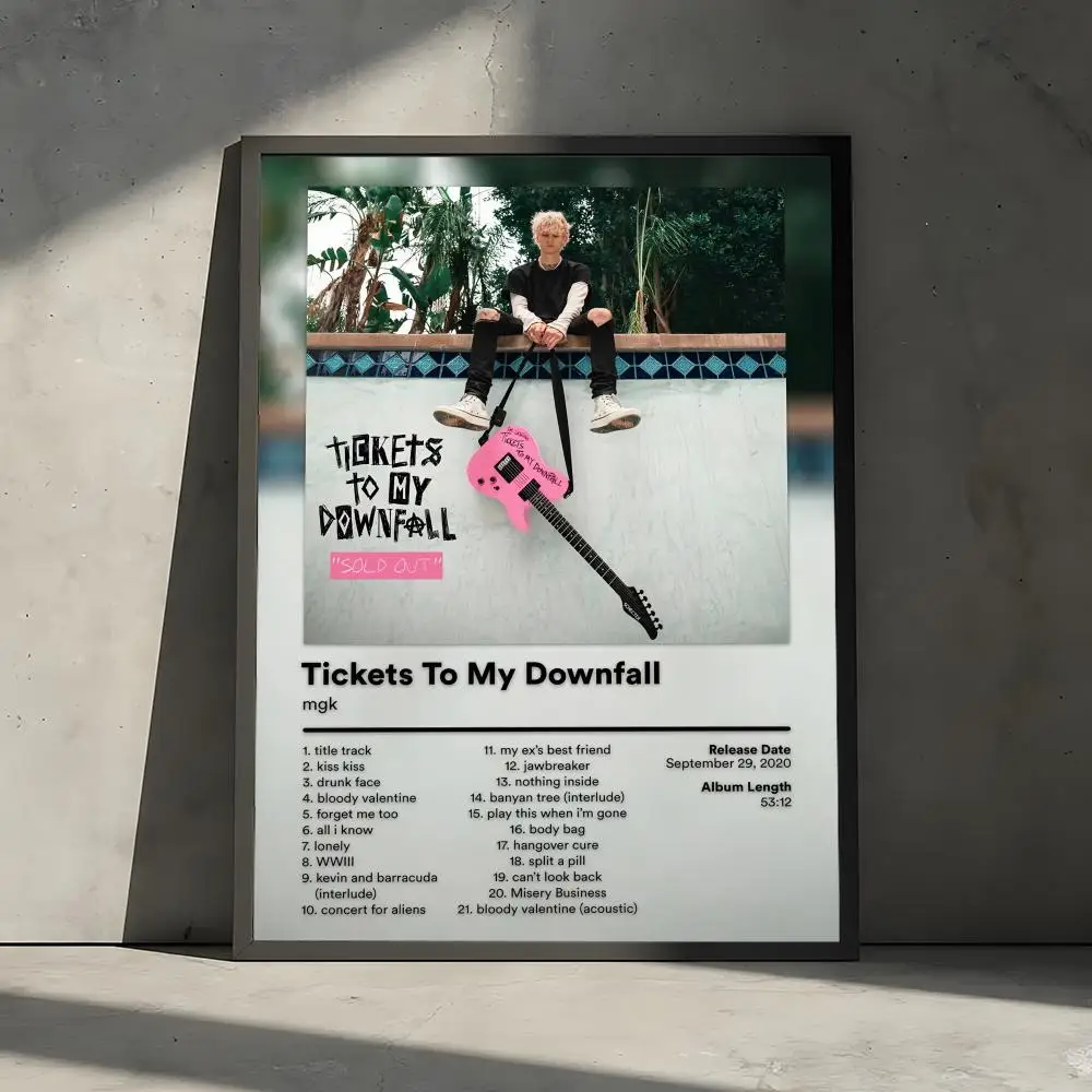 Tickets To My Downfall - Mgk Machine Gun Kelly Wall Art