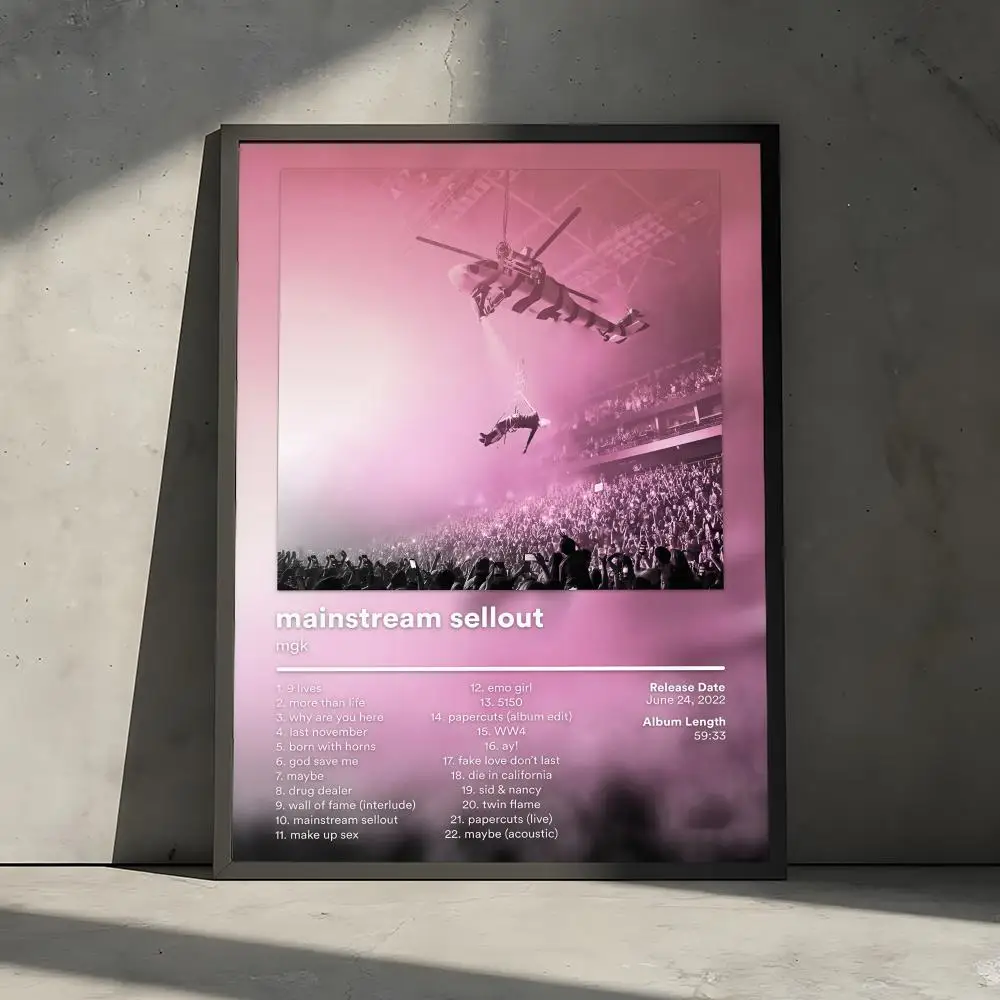 mainstream sellout - Mgk Machine Gun Kelly Wall Art