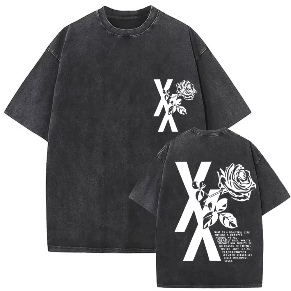 XX Flower Rapper MGK Mineral Wash T-shirt