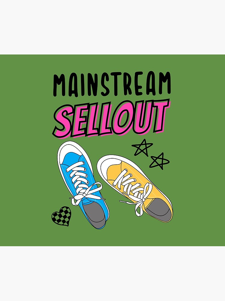 Mainstream Sellout Mgk Tribute Sneakers Design Throw Pillow - Image 2