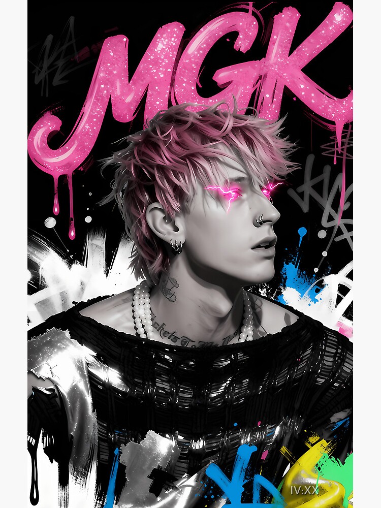 Machine Gun Kelly Model Shower Curtain - Image 2