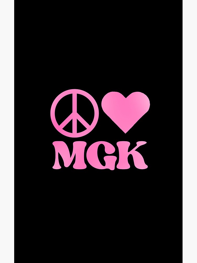 Peace Love Mgk Shower Curtain - Image 2
