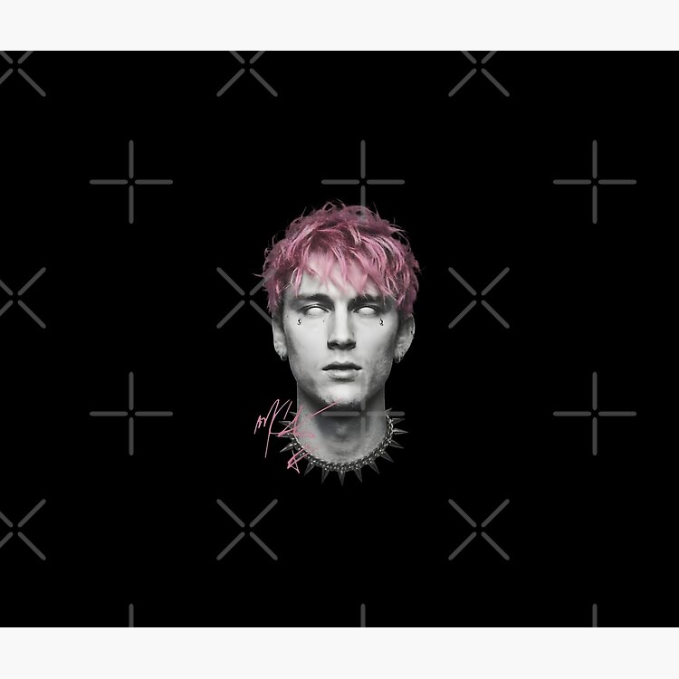 Mgk Pink Hair All-white Eyes Tote Bag - Image 2