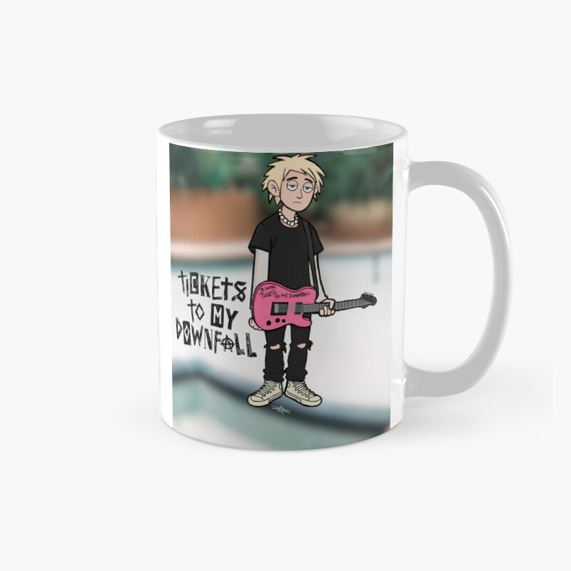 Mgk Tickets To My Downfall With Background Mug