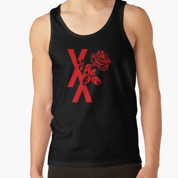 Mgk Xx Red Roise Flower Tank Top