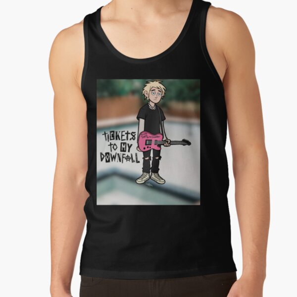 Mgk Tickets To My Downfall With Background Tank Top - Image 2