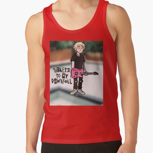 Mgk Tickets To My Downfall With Background Tank Top - Image 4