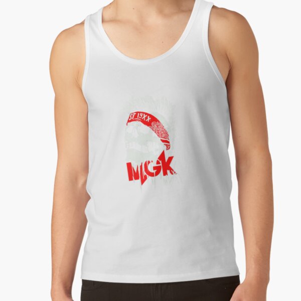 Vintage Machine Gun Kelly Men T Shirt Black Tank Top - Image 2