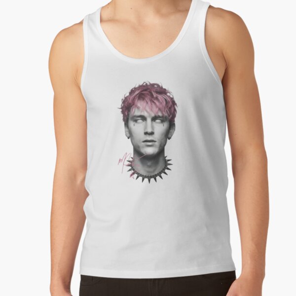 Mgk All-white Eyes Tank Top