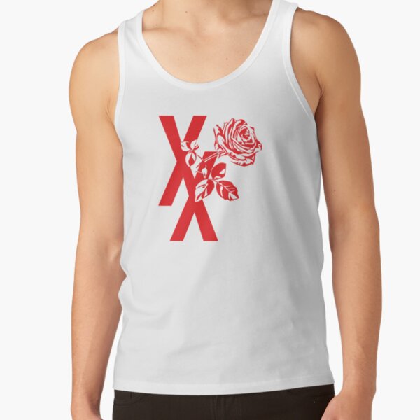 Mgk Xx Red Roise Flower Tank Top - Image 2