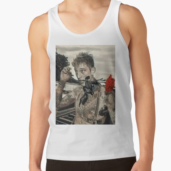 Flowers And Tatto Tank Top
