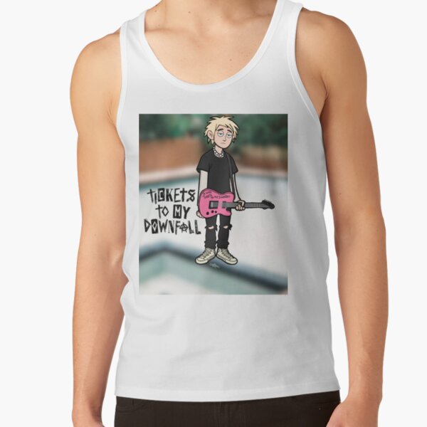 Mgk Tickets To My Downfall With Background Tank Top