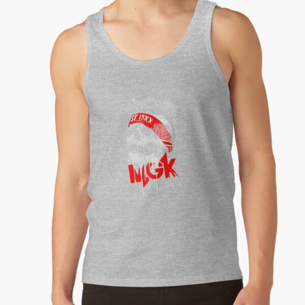 Vintage Machine Gun Kelly Men T Shirt Black Tank Top - Image 3