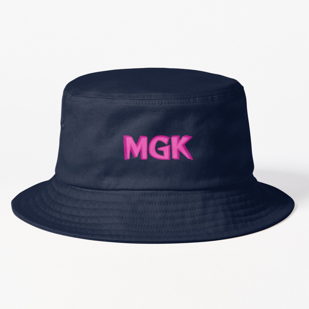 Mgk Pink Text Bucket Hat