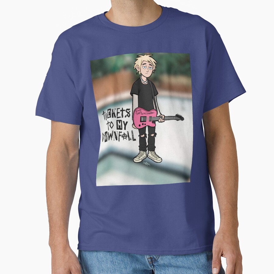Mgk Tickets To My Downfall With Background T-shirt - Image 4