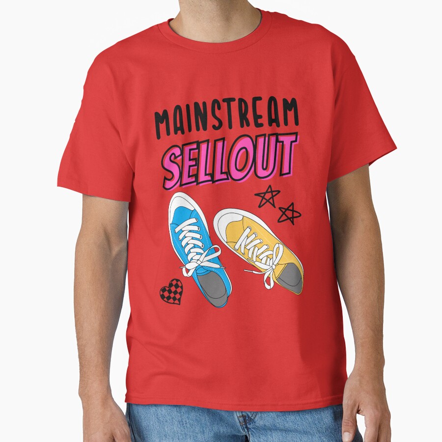 Mainstream Sellout Mgk Tribute Sneakers Design T-shirt - Image 5