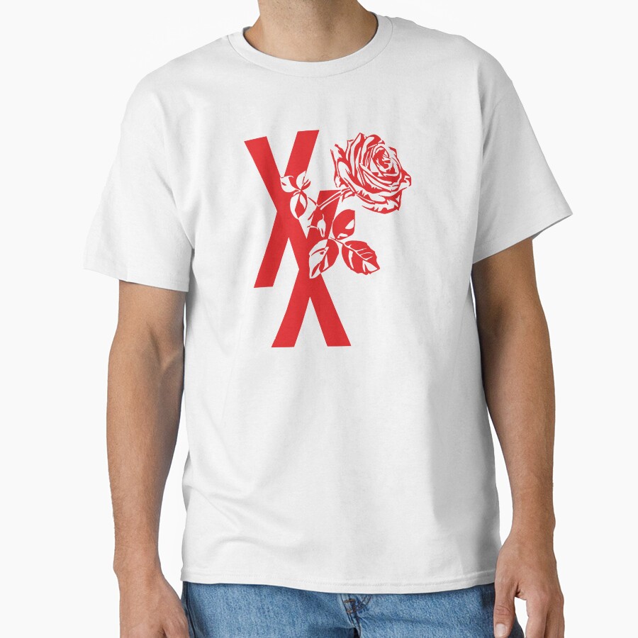 Mgk Xx Red Roise Flower T-shirt - Image 2