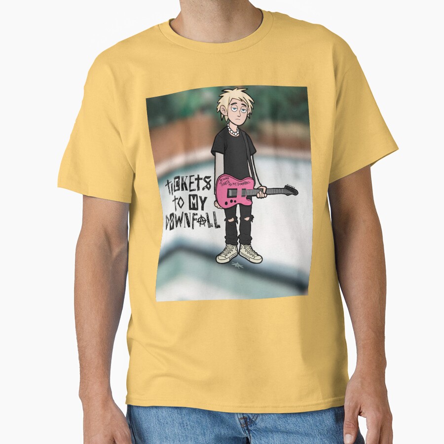 Mgk Tickets To My Downfall With Background T-shirt - Image 6