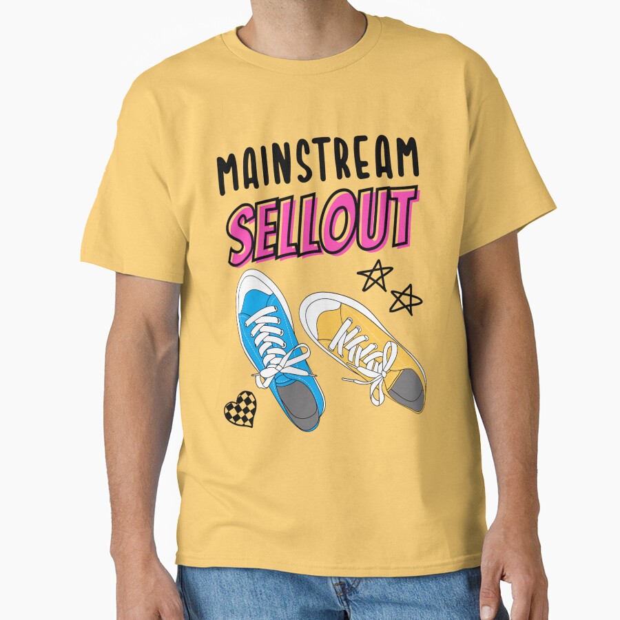 Mainstream Sellout Mgk Tribute Sneakers Design T-shirt - Image 6