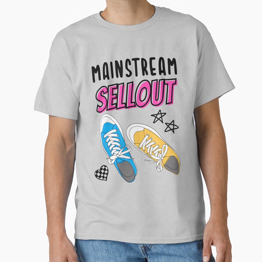 Mainstream Sellout Mgk Tribute Sneakers Design T-shirt - Image 4