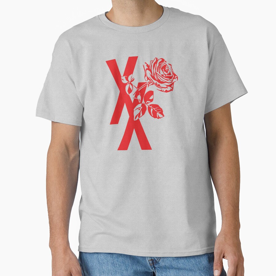 Mgk Xx Red Roise Flower T-shirt - Image 3