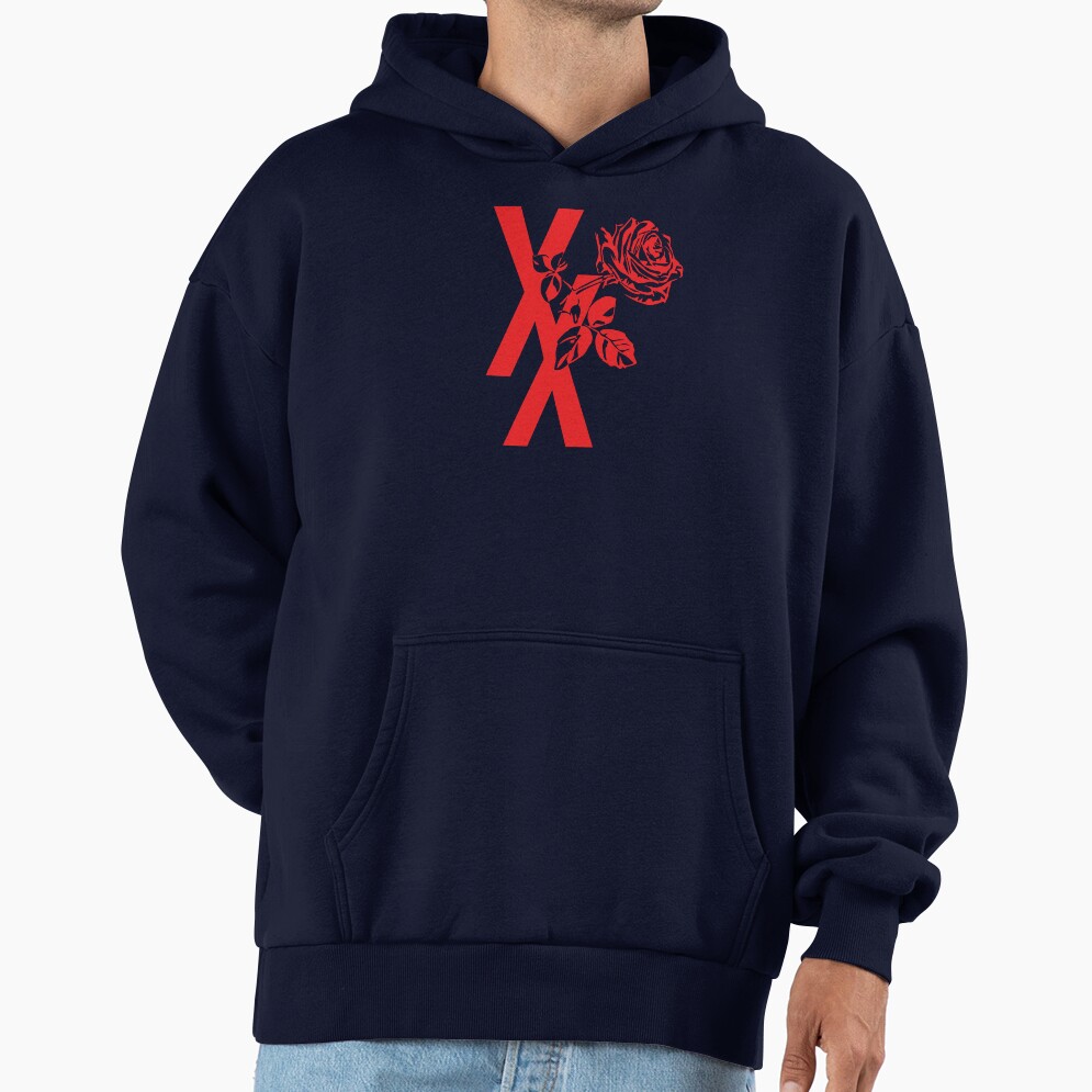 Mgk Xx Red Roise Flower Hoodie - Image 5
