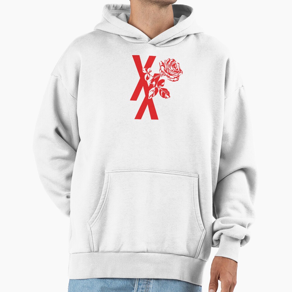 Mgk Xx Red Roise Flower Hoodie - Image 2