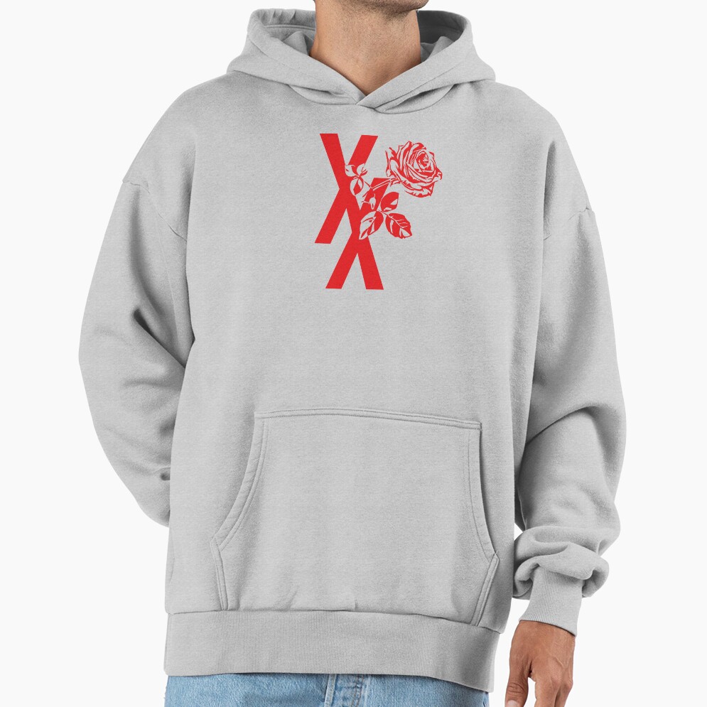 Mgk Xx Red Roise Flower Hoodie - Image 4