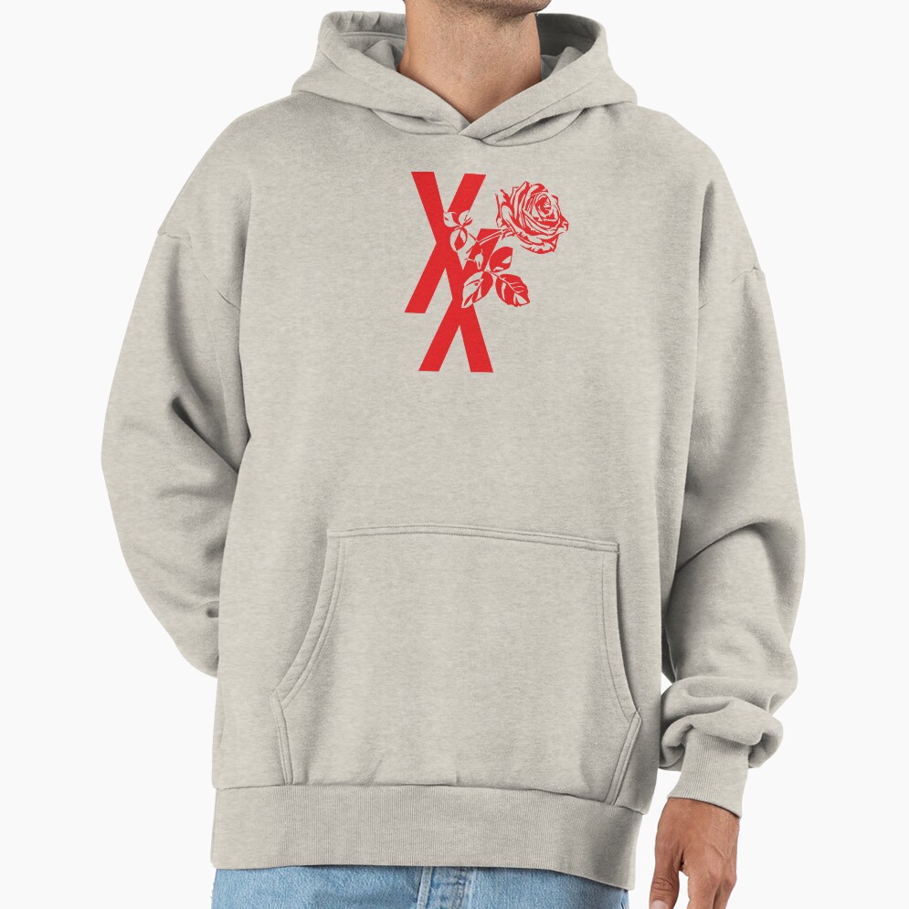 Mgk Xx Red Roise Flower Hoodie - Image 3