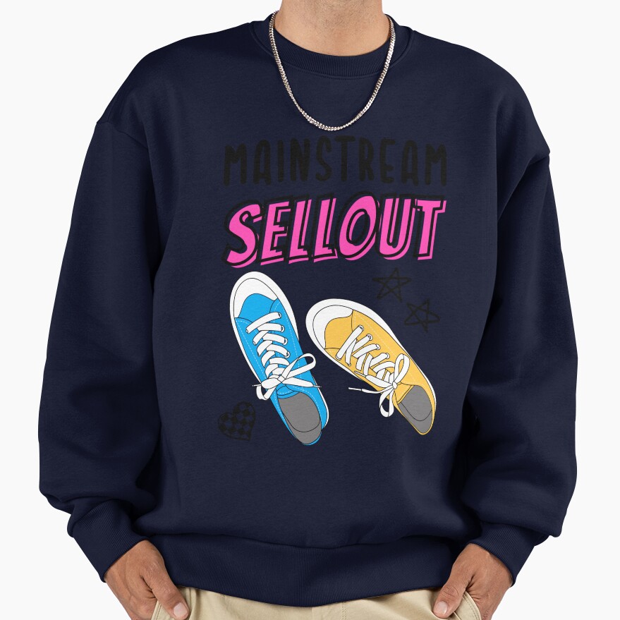 Mainstream Sellout Mgk Tribute Sneakers Design Sweatshirt - Image 5