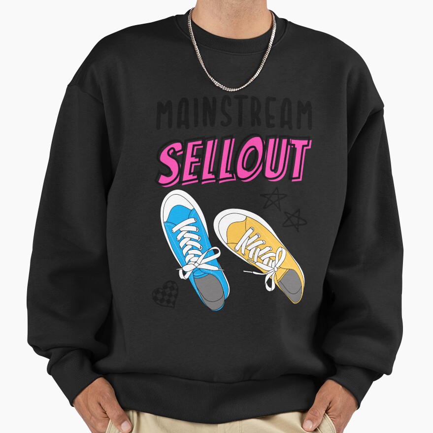 Mainstream Sellout Mgk Tribute Sneakers Design Sweatshirt - Image 2