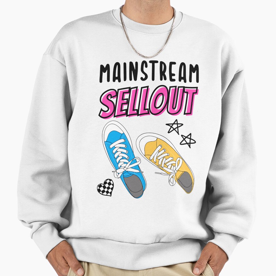 Mainstream Sellout Mgk Tribute Sneakers Design Sweatshirt