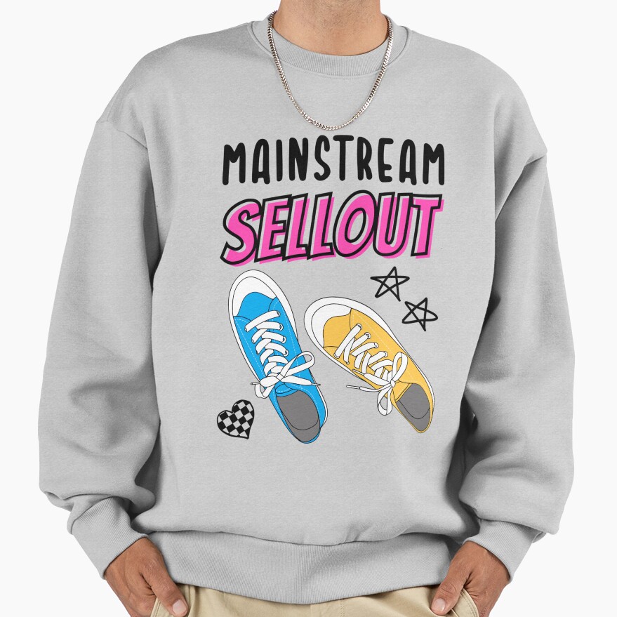 Mainstream Sellout Mgk Tribute Sneakers Design Sweatshirt - Image 4