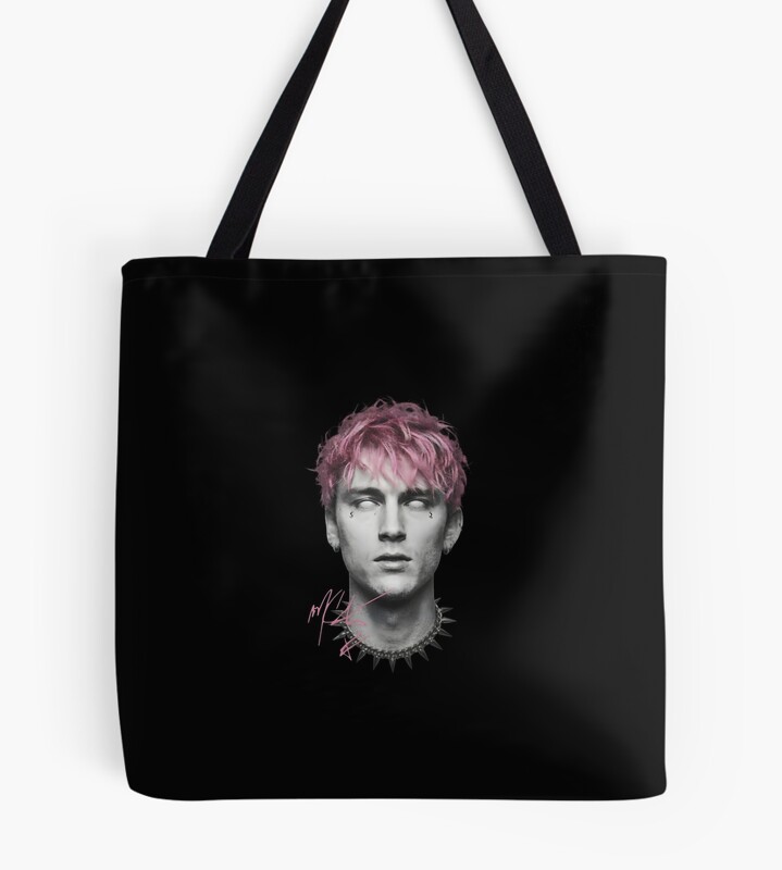 Mgk Pink Hair All-white Eyes Tote Bag