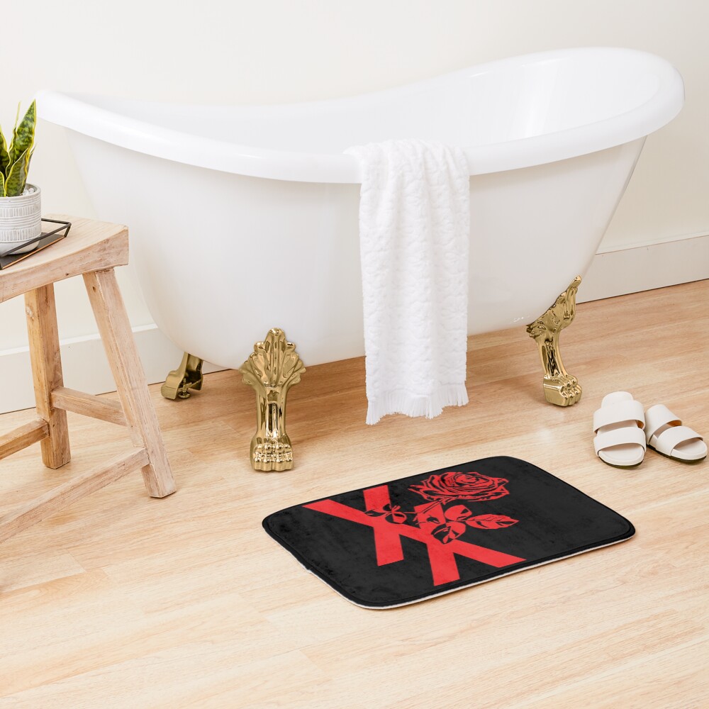 Mgk Xx Red Roise Flower Bath Mat - Image 2