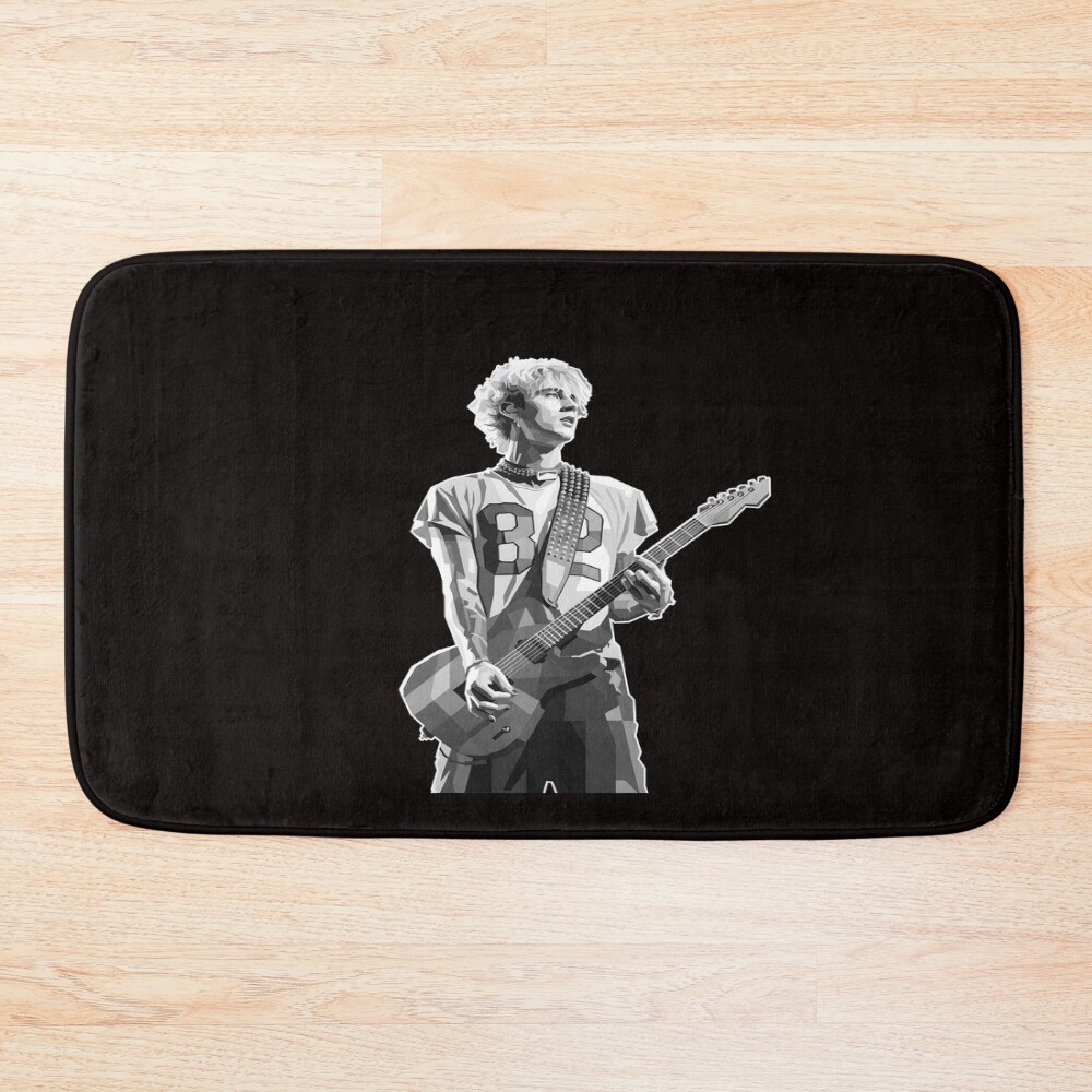 Mgk Grayscale Play Guitar Bath Mat