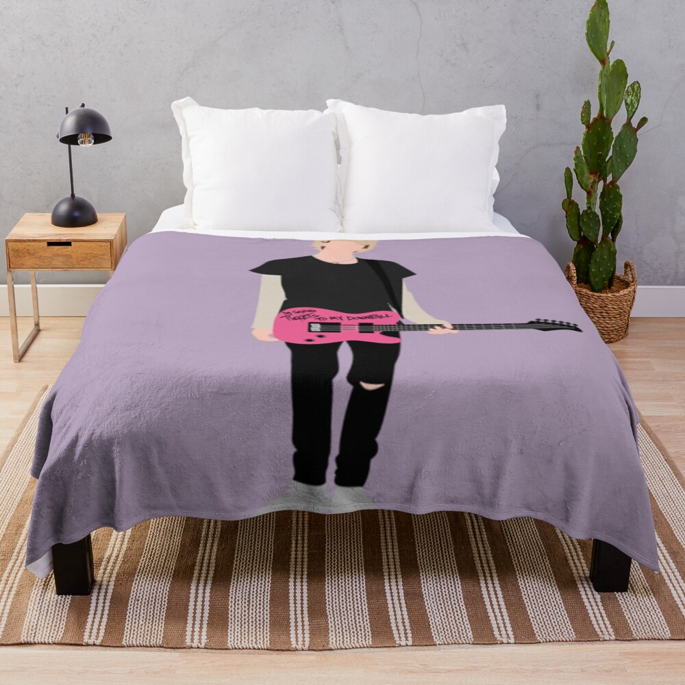 Mgk Play Pnk Guitar Throw Blanket