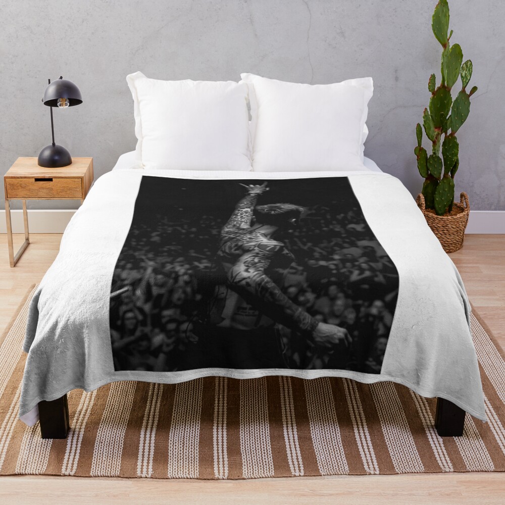 Mgeka Machine Gun Kelly Throw Blanket