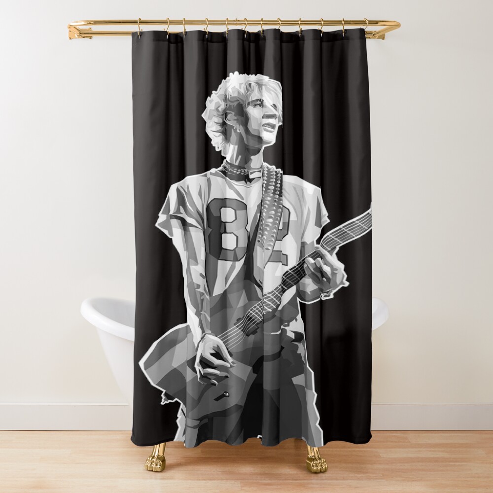 Mgk Grayscale Shower Curtain