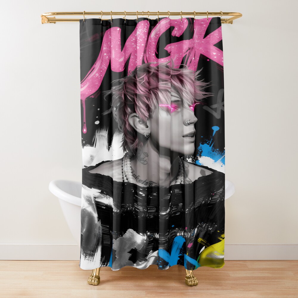 Machine Gun Kelly Model Shower Curtain