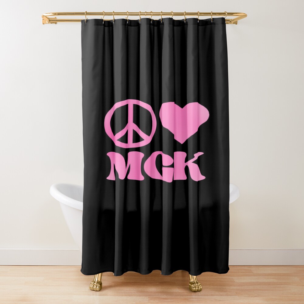 Peace Love Mgk Shower Curtain