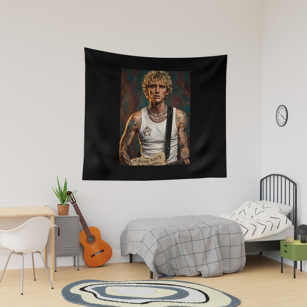 Mgk Oil Painting So Cool Tapestry