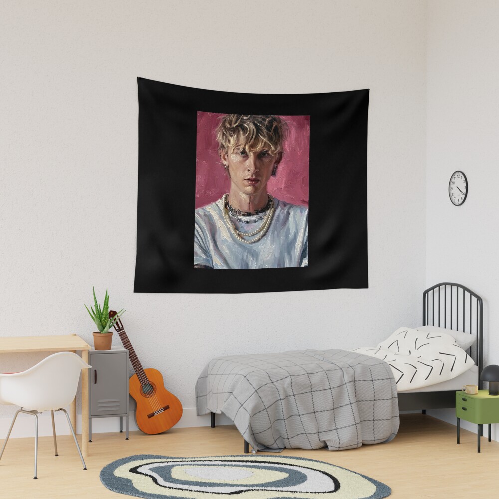 Mgk Oil Painting Handsome Tapestry