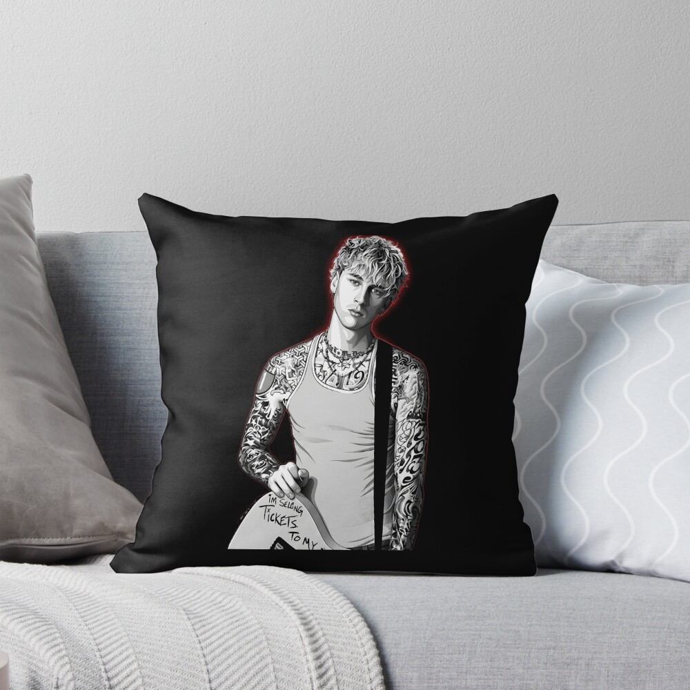 Mgk Vector Illustration Throw Pillow